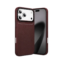 Newface Apple İphone 18 Pro Auto Focus Karbon Kapak - Bordo Evimdeyokyok