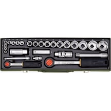 Proxxon 23020 1/4''&1/2'' 27 Parçalı Lokma Takımı