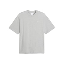 Puma Graphıc Football Tee Erkek Gri T-shirt & Polo