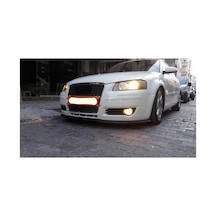 Audi A3 03-08 Uyumlu Ön Lip Tampon Eki Body Kit Yumuşak Mat Siyah Kırılmaz