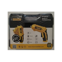 1 141 Şarjlı Vidalama Tornavida 37 Parça Takım Çantalı 4 Volt 4.0 - 4.4 Ah Manyetik 2 Yıl