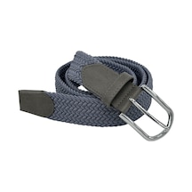 Süzer Deri 3.5 Cm. Elastik Esnek Unisex Örgü Kemer Füme Füme