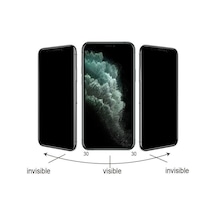 Apple Uyumlu   iPhone 16 Pro Kolay Uygulama Aparatlı 5d Magic Privacy Glass Hayalet Cam Ekran