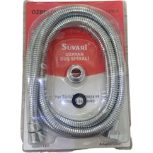 Özbest 2 Metre Spiral Çelik Örgülü Duş Hortumu Blisterli Paket