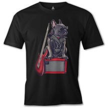 Rocker Dog Siyah Erkek Tshirt