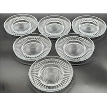 Paşabahçe Elysia Çay Bardağı Ile Uyumlu Çay Tabak Takımı - 6 Parça Çay Tabağı Seti Şeffaf