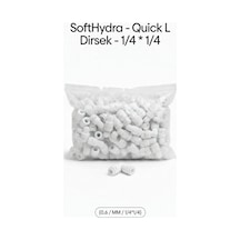 1/4" X 1/4" Quick L Dirsek - Su Arıtma Hortum Bağlantı Parçası 90 Derece Push-fit