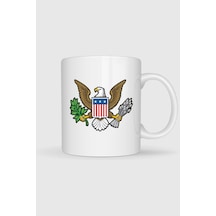 American Bald Eagle Tasarımlı Kupa Bardak Beyaz