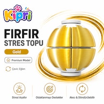 Spinner Ball Rulmanlı Fırfır Stres Topu Bas-çevir 3d Baskı Fidget Oyuncak Altın