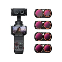 K&f Concept Insta360 Luna Ultra İçin 4 Parça Nd/pl Filtre Seti Nd8/pl, Nd16/pl, Nd32/pl, Nd64/pl