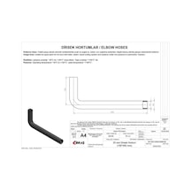 IBRAS 65356 DİRSEK HORTUMU Q 35mm 15cmx40cm