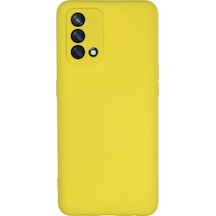 Oppo A74 4g Uyumlu Kılıf Nano İçi Kadife Silikon - Sarı