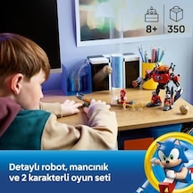 Knuckles Egg Crusher Robotu 77005 8 Yaş Ve Üzeri Çocuklar İçin Aksiyon Dolu Sonic Macerası, İnteraktif Yaratıcı Oyuncak Yapım Seti Ve Koleksiyonluk Model Eğlencesi 350 Parça