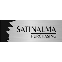 Metal Departman Kapı İsimliği, Yönlendirme Levhası Satınalma Purchasing 7x20 Cm Gümüş Renk