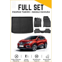 Renault Kadjar 2017 Model Birebir Uyumlu Bagaj Havuzu+paspas Seti