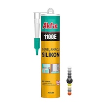 Akfix 1100E Genel Amaçlı Silikon 280Gr Siyah Siyah