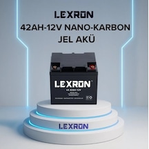 Lexron - İnges 12 Volt 42 Amper Nano Karbon Jel Akü - 12 V 42 Ah Derin Döngü Gel Akü