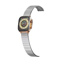 Newface Apple Watch 38mm Made Metal Kordon - Gümüş Açık Mor