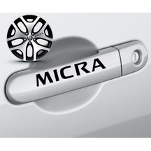 Nissan Micra Kapı Kolu Sport Sticker Yapıştırma 8 Ad