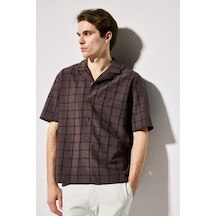 Defacto %100 Pamuk Relax Fit Gömlek G3205ax26smbn192 Kahve-bn192