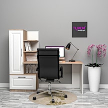 Cherry Membran Çalışma Masası Mdf Antrasit