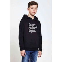 Tshirthane Riverdale Characters Namebaskılı Unisex Çocuk Kapüşonlu Siyah Sw Siyah