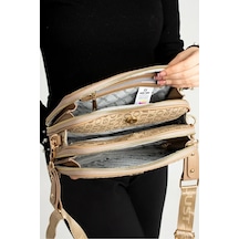Just Polo Kadın Günlük Kullanıma Uygun Su Geçirmez Lüks Ve Şık Omuz Çantası Shoulder Bag Vizon 06748654