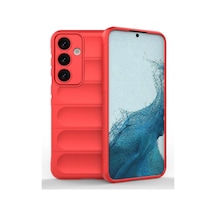 Samsung Galaxy Uyumlu, S24 Kılıf Optimum Silikon - Kırmızı