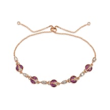 Casera's Gümüş Rose Uğur Böcekli Asansör Bileklik Csr2181601 Gümüş
