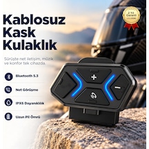Motosiklet Kaskı İçin Suya Ve Toza Dayanıklı Kablosuz Mikrofonlu Kulaklık-1765