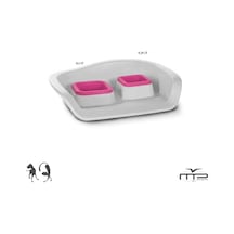Mp Sıçratmayan Mama/su Kabı Nembo İkili 0,3+0,25l