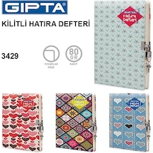 Gıpta 14X20 120 Sayfa Kilitli Hatıra   Defteri