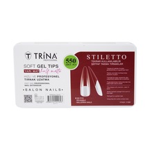 Trina Soft Jel Takma Tırnak Stiletto Yarı Mat 550'li Trnnaıl0019