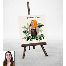 Kişiye Özel Türbanlı Karikatürlü Doğal Taş 39787