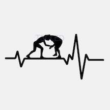 Güreş Greco Roma Grappling Kalp Atışı Araba Sticker