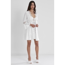 Pierre Cardin Kadın Saten Altılı Çeyiz Seti 6325 - Ekru