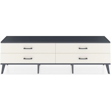 Arges Tv Ünitesi 4 Çekmeceli 176x30x51 Çam-antrasit/aytaşı Antrasıt/aytası