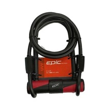 Epic Uvy 12x180 Anahtarlı U-kilit Kırmızı - Siyah