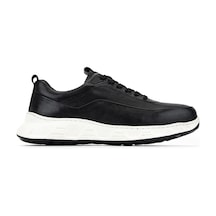 Tamer Tanca Erkek Hakiki Deri Siyah Sneakers & Spor Ayakkabı 298 3491-2591 Erk Ayk Y26 Sıyah Atlas Bsk