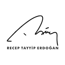 Recep Tayyip Erdoğan Imza Araba Sitcker Yapıştırma