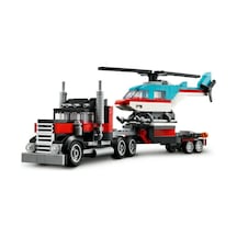 Flatbed Truck With Helikopter