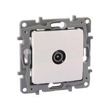 Legrand 767126 Salbei serisi beyaz TV prizi sonlu 5db
