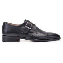 Siyah Tokalı Klasik Erkek Ayakkabı -11801-