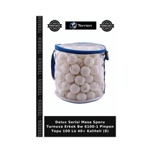 Delux Serisi Masa Sporu Turnuva Erkek Bw 6100-1 Pinpon Topu 100 Lü 40+ Kaliteli 8