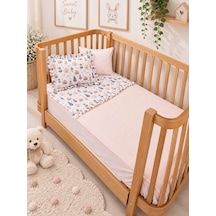 Sallhome Baby Textile Pudra Masal Evleri Bebek Pike Takımı 4 Parça 90x120 CM