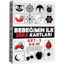 Eğitici Kartlar 0-6 Ay Erken Eğitim Zeka Kartı 2 Adet