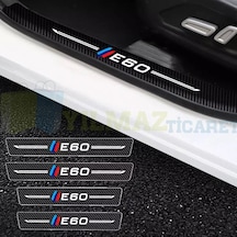 Bmw M E60 Logo Karbon Kapı Eşiği Etiket Oto Sticker 4 Parça