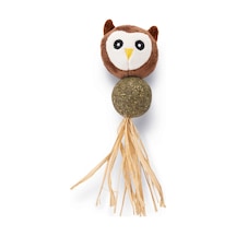 Beeztees Kedi Oyuncağı, Peluş Baykuş Ve Kediotu Topu, 16cm