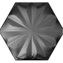 Armada Çini 15x17 Cm Çiçekli Mat Metalik Altıgen Çini Kar