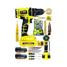 Böhrer 32s Böhr 58v 5ah Darbeli Metal Şanzıman 32 Parça Full Set Yellow Çift Akülü Şarjlı Vidalama Matkap Böhrer 32s Böhr 58v 5ah Darbeli Metal Şanzıman 32 Parça Full Set Yellow Çift Akülü Şarjlı Vidalama Matkap